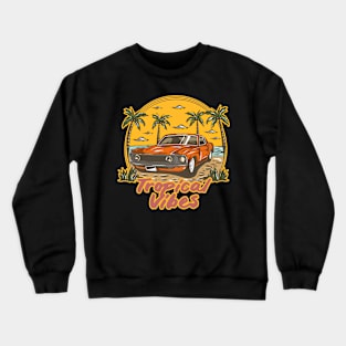 Tropical Vibes Artwork Crewneck Sweatshirt